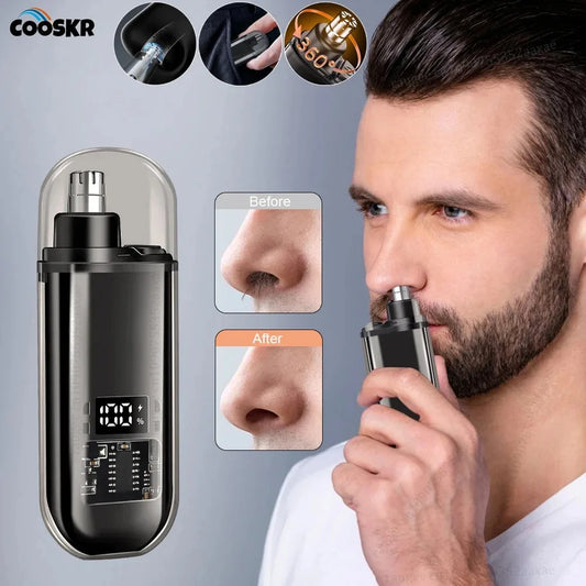 Waterproof Electric Nose & Ear Trimmer for Men (USB Rechargeable)