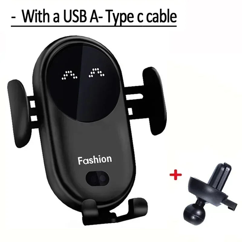 Automatic Clamp Fast Wireless Car Charger (30W Max Power)