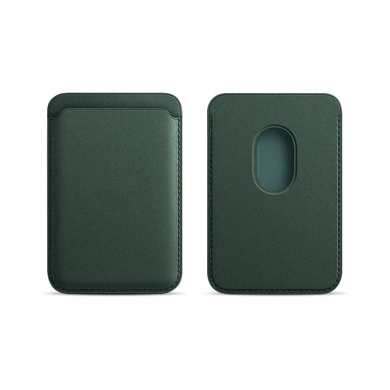Phone Leather Magsafe Case with Magnetic Card Holder for IPhone