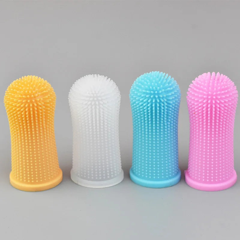 Nontoxic Silicone Pet Finger Toothbrush for Gentle Dental Care