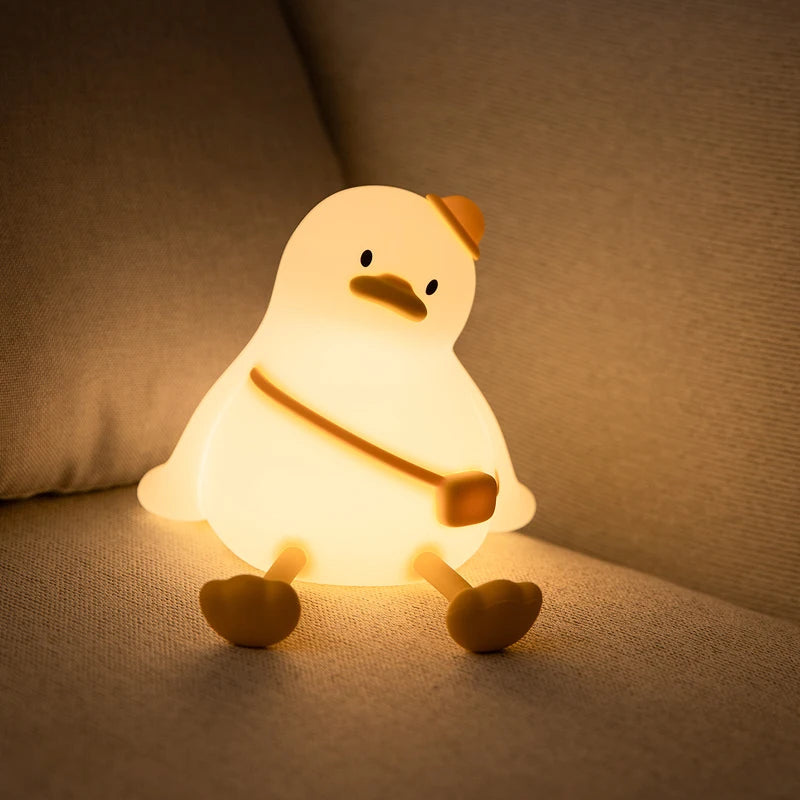 Soft Silicone Animal Night Light with Touch Sensor & Timer