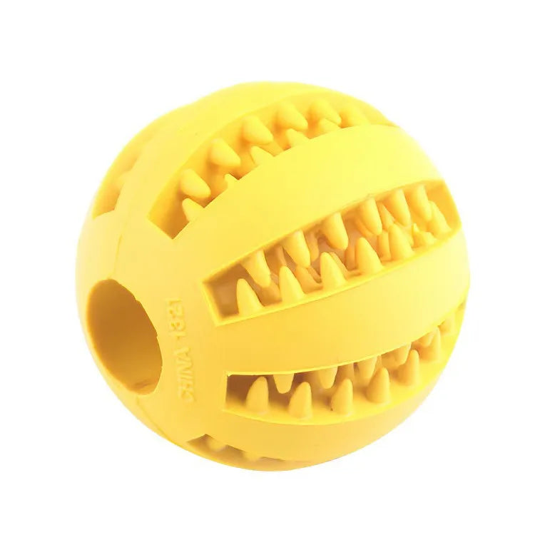 Multi-Function Pet Treat Feeder Ball - Nontoxic Dental Chew Toy