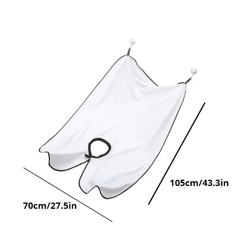The No-Mess Beard Shaving Apron with Suction Cup