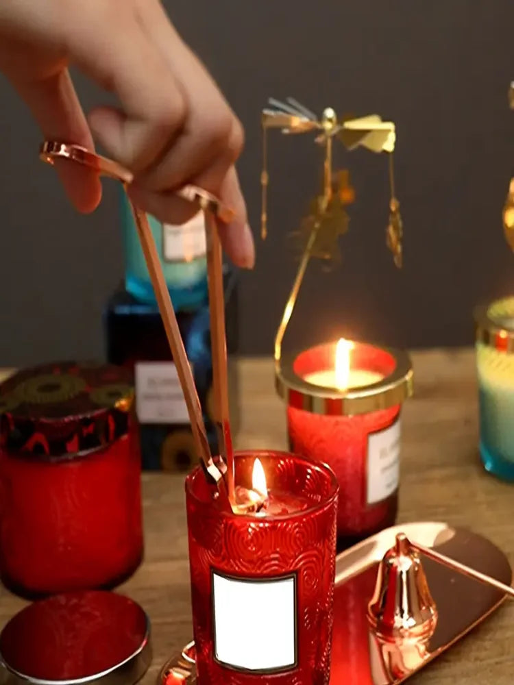 3-in-1 Stainless Steel Candle Wick Trimmer & Extinguisher
