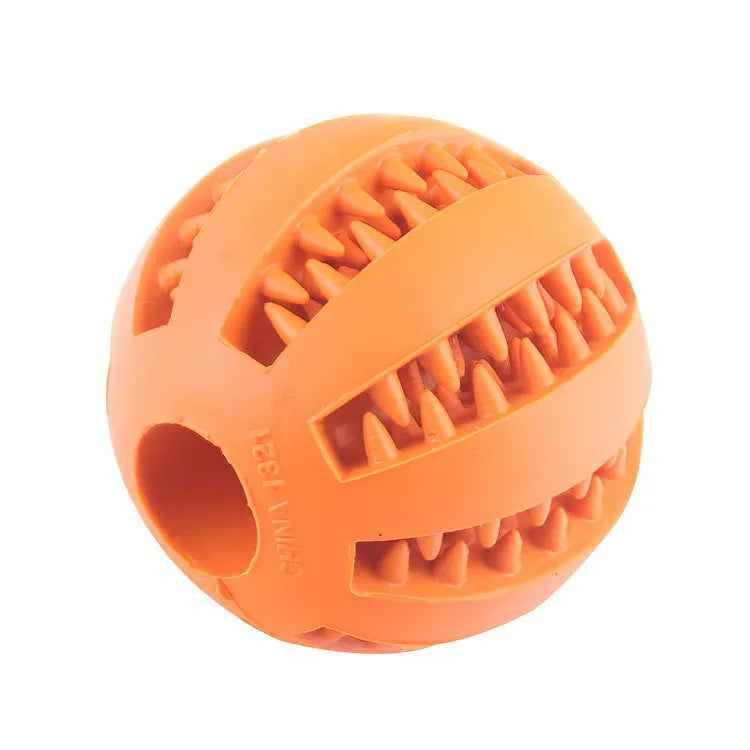 Multi-Function Pet Treat Feeder Ball - Nontoxic Dental Chew Toy