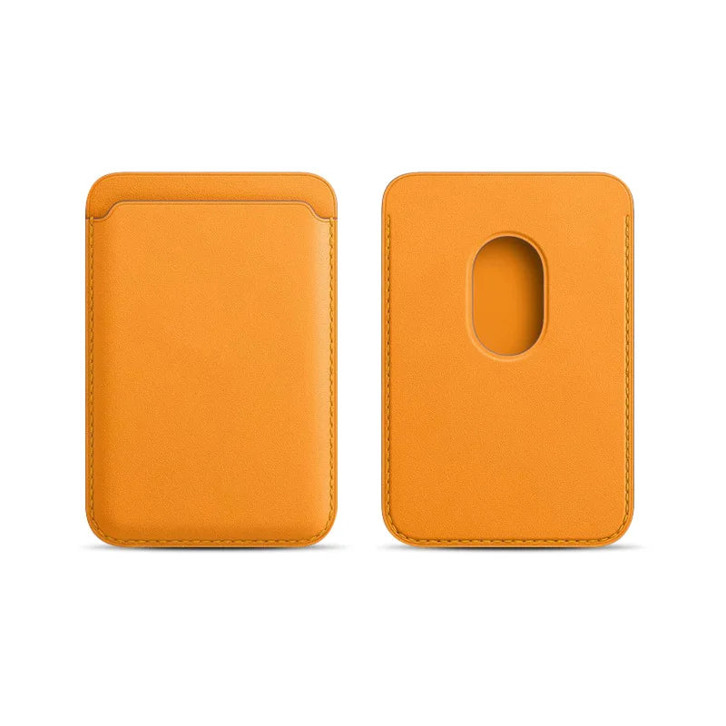 Phone Leather Magsafe Case with Magnetic Card Holder for IPhone