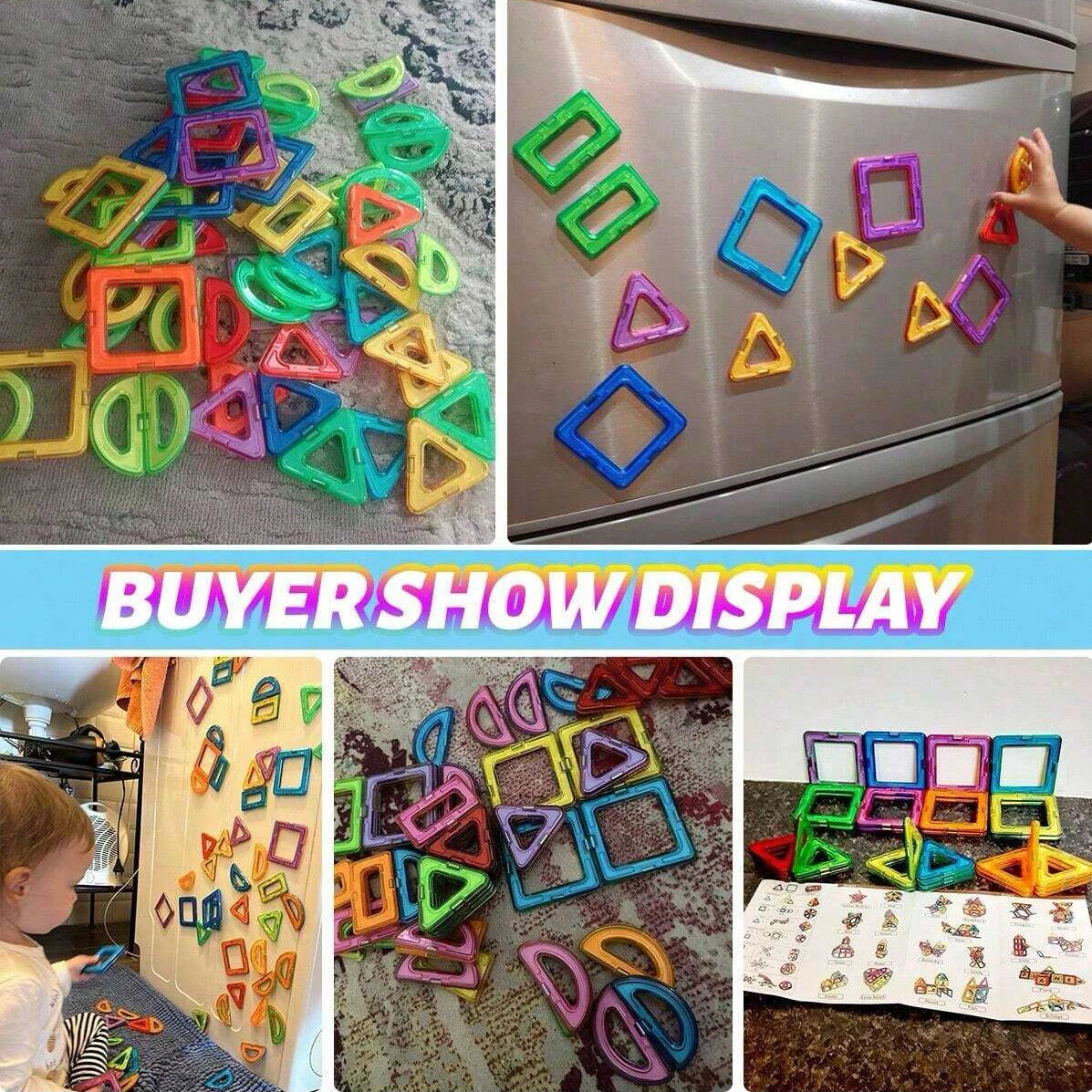 Magnetic Building Blocks Set - Educational STEM Construction Toy