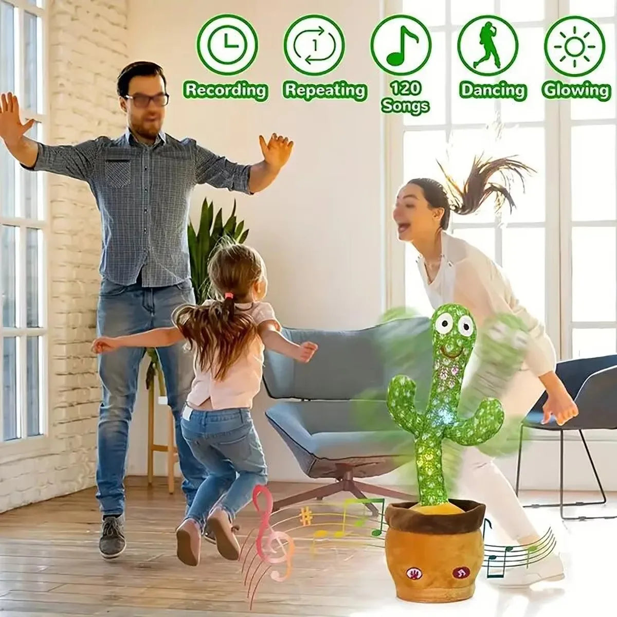 Interactive Dancing & Mimicking Cactus Toy (Perfect Kid's Gift)