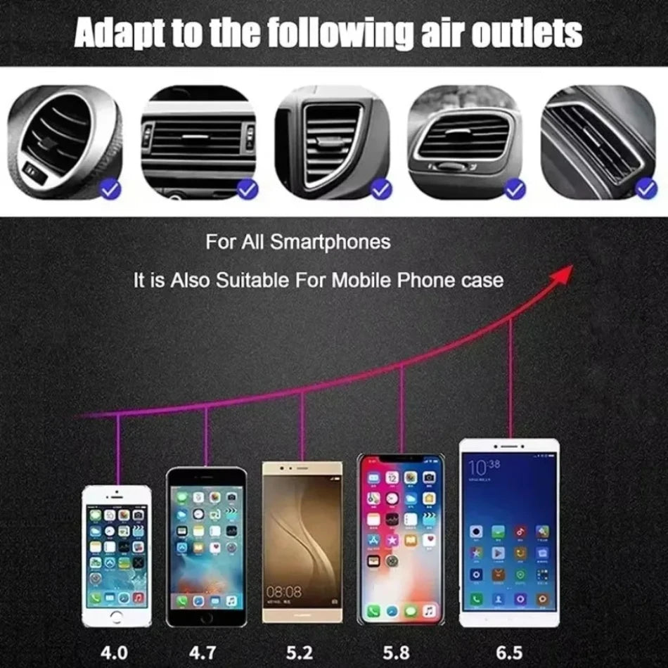 Automatic Clamp Fast Wireless Car Charger (30W Max Power)