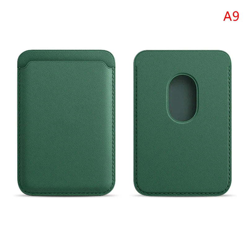 Phone Leather Magsafe Case with Magnetic Card Holder for IPhone