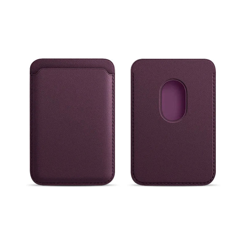 Phone Leather Magsafe Case with Magnetic Card Holder for IPhone