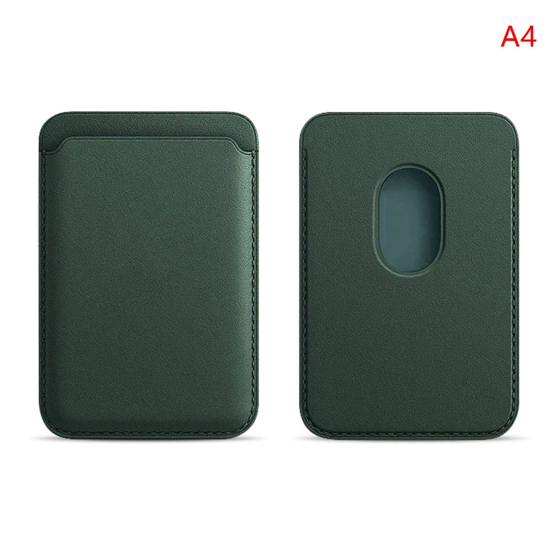 Phone Leather Magsafe Case with Magnetic Card Holder for IPhone