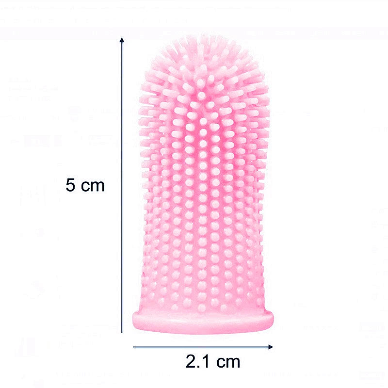 Nontoxic Silicone Pet Finger Toothbrush for Gentle Dental Care