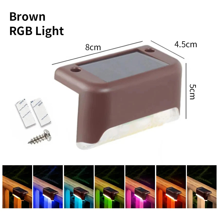 Outdoor Waterproof LED Solar Deck Lights - Ambient Path & Step Decor