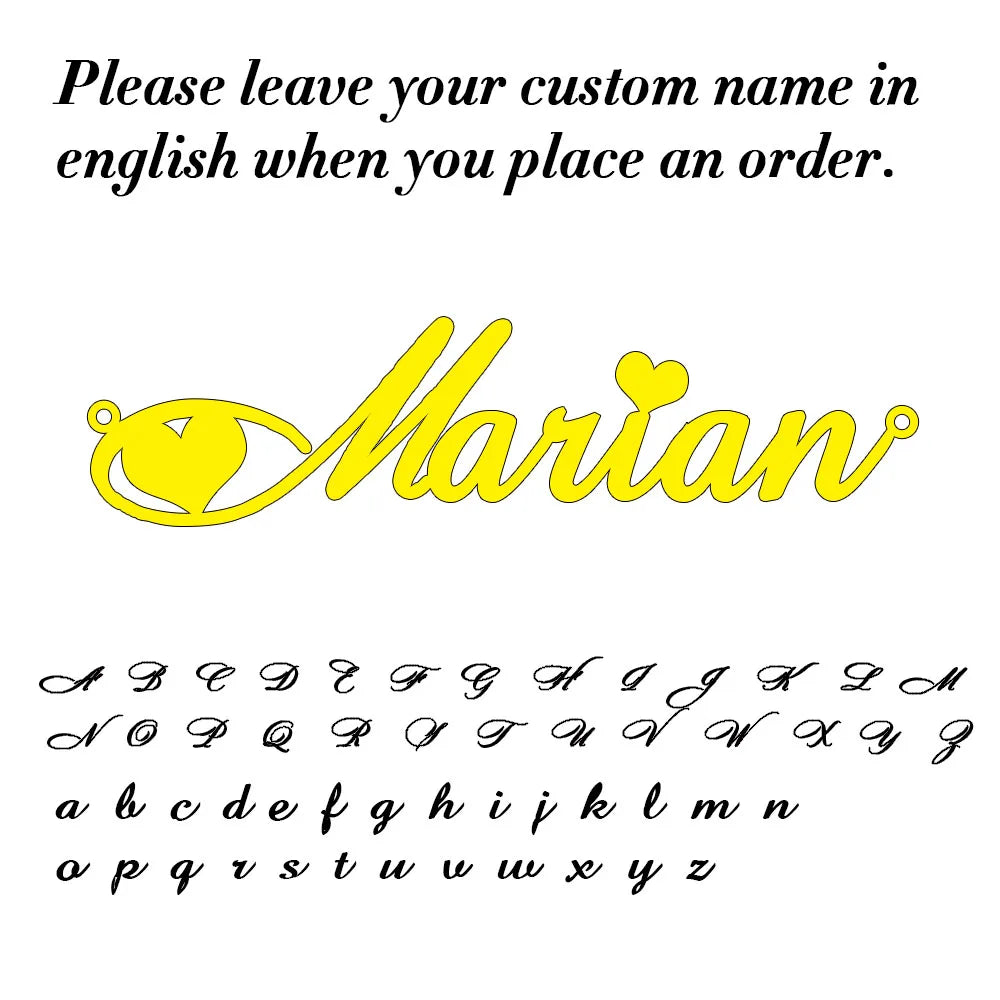 Personalized Cursive Name Necklace - Custom Stainless Steel Jewelry