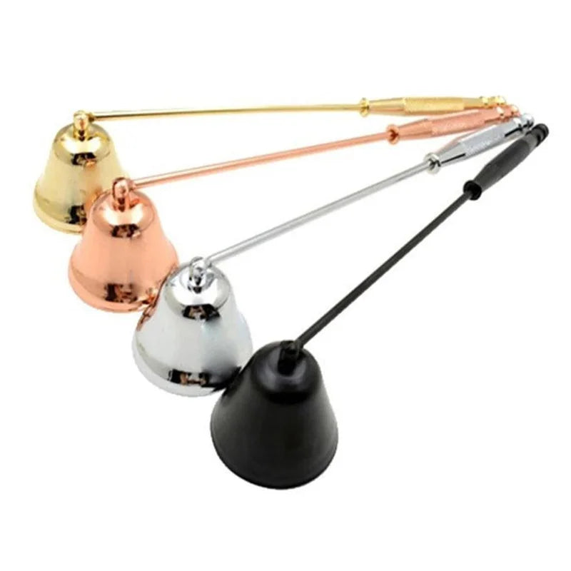 Long-Handled Bell Candle Snuffer - Safe & Elegant Candle Care Tool