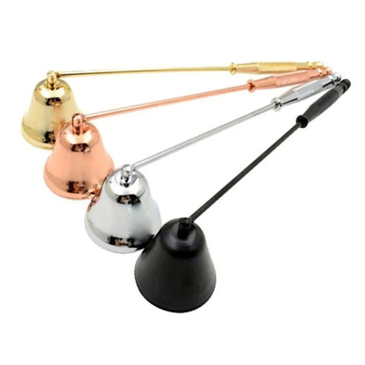 Long-Handled Bell Candle Snuffer - Safe & Elegant Candle Care Tool