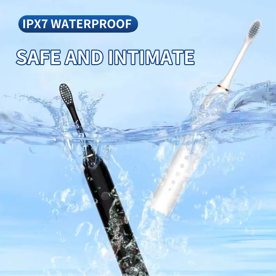 X3 Ultrasonic Electric Toothbrush - 6 Modes, USB Charging & Scientific Time