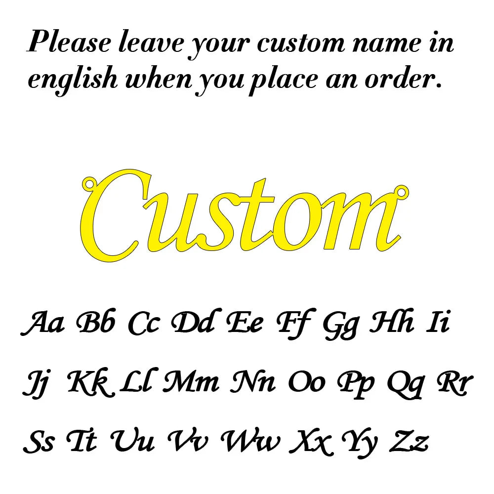 Personalized Cursive Name Necklace - Custom Stainless Steel Jewelry