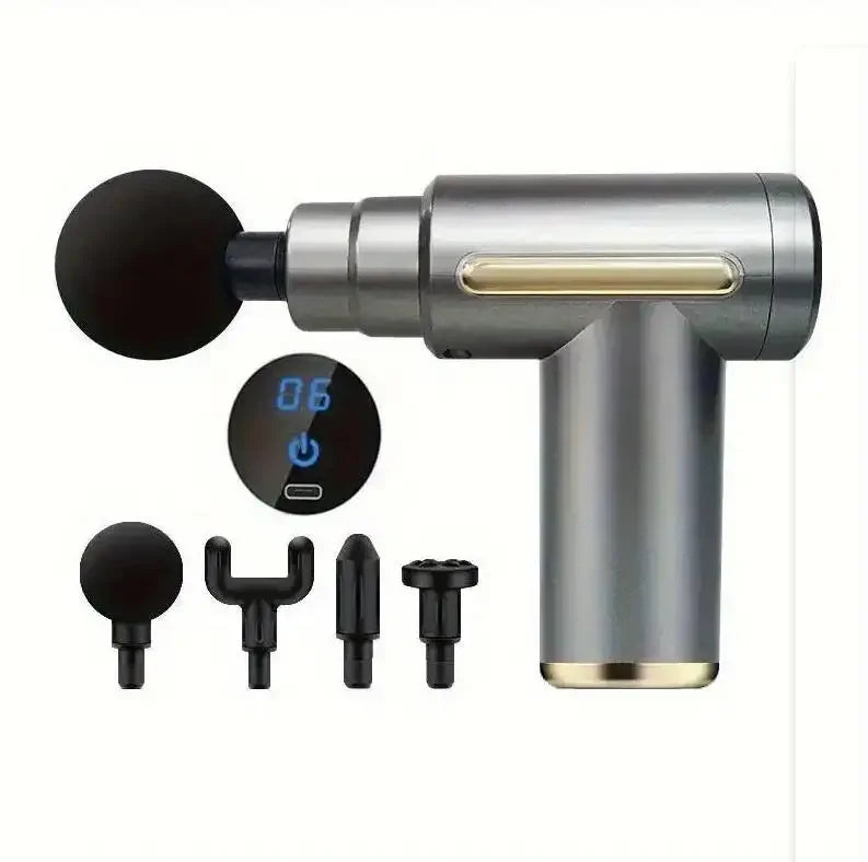 Portable Deep Tissue Massage Gun (24W, USB Type-C)