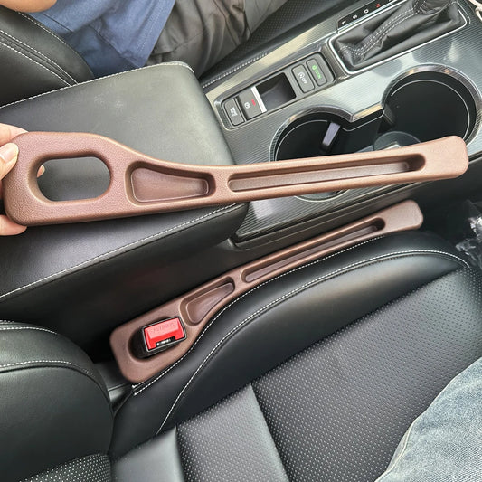 2Pcs Universal Car Console Organizer & Seat Gap Filler