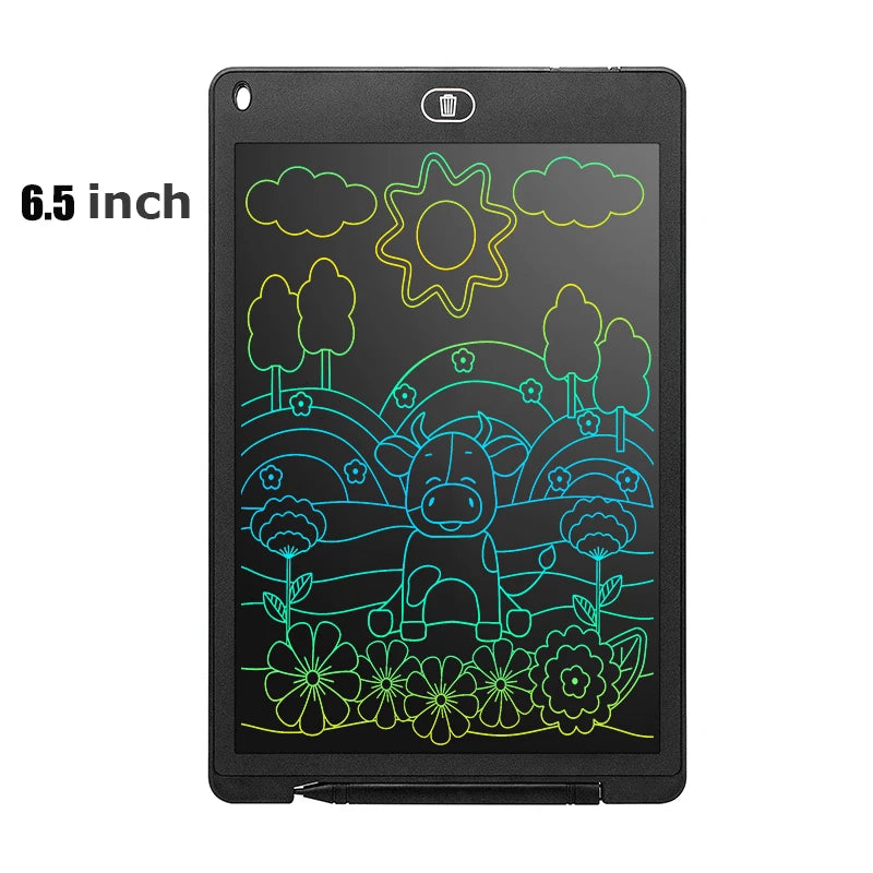 6.5" Portable LCD Drawing Tablet - Multi-Color Educational Toy